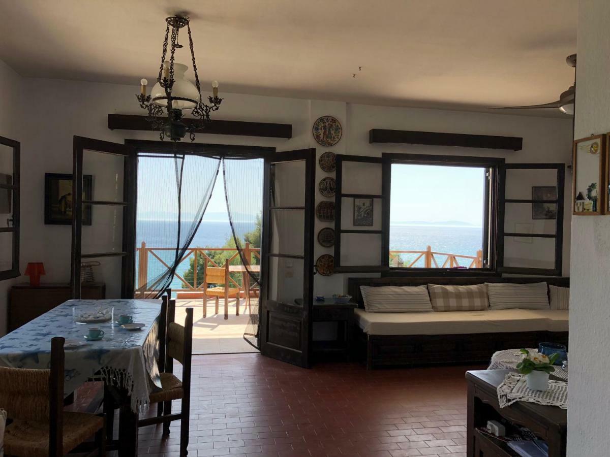 Unique Sea View House Villa Kalandra ภายนอก รูปภาพ